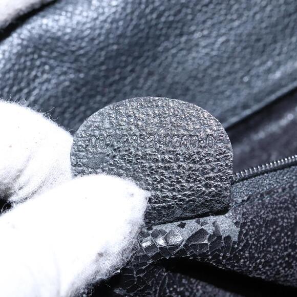 GUCCI Bamboo Hand Bag Suede Leather Black Gold 002 2853 0260 0 - Picture 13 of 13